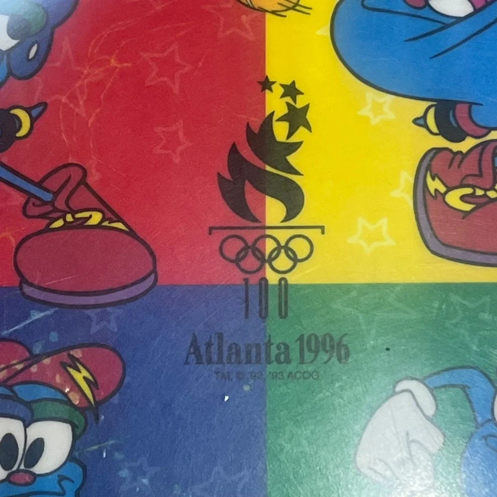 VTG Atlanta 1996 Olympic Izzy‎ Mascot Melamine Collectors Plate 8